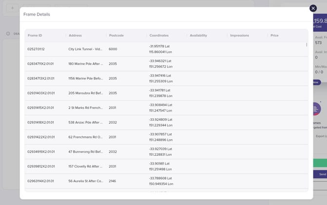 frame list 1.5.0