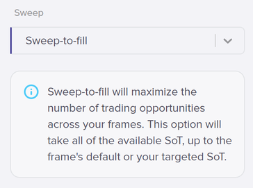 sweep to fill